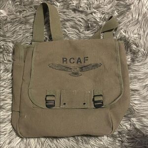 RCAF Olive Green Canvas Messenger Bag